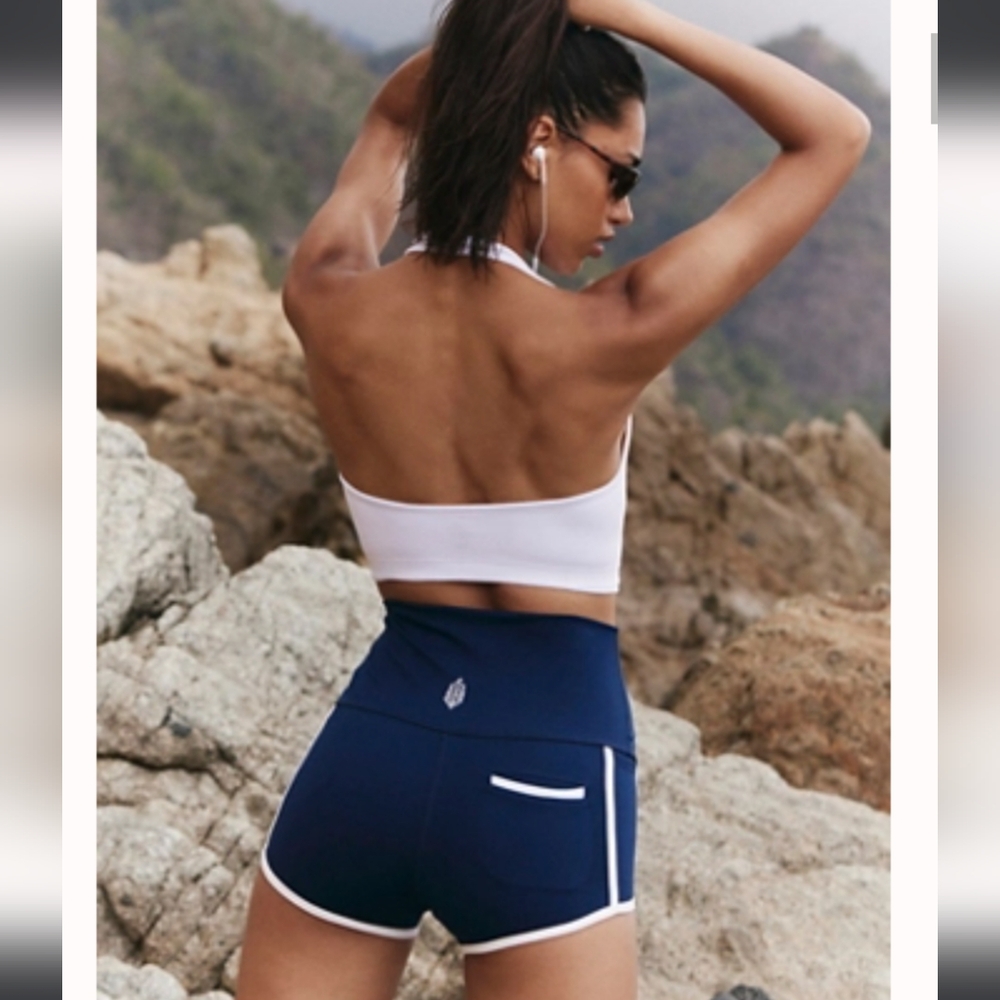 Free People Island Time Shorts XS Midnight Navy